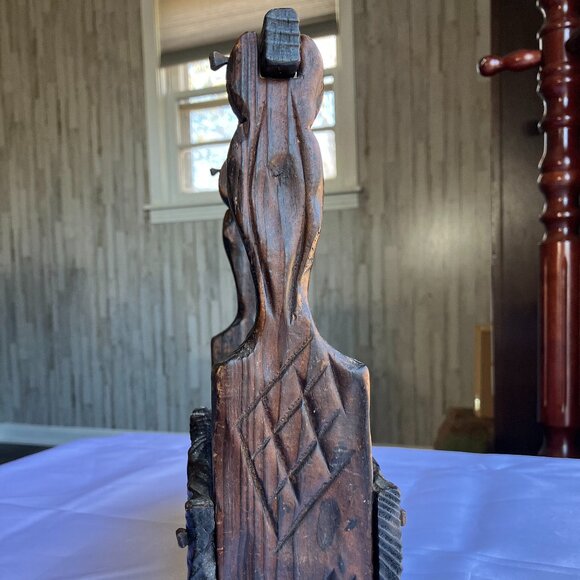 Rustic Dark Wood Caddy - Picture 4 of 7